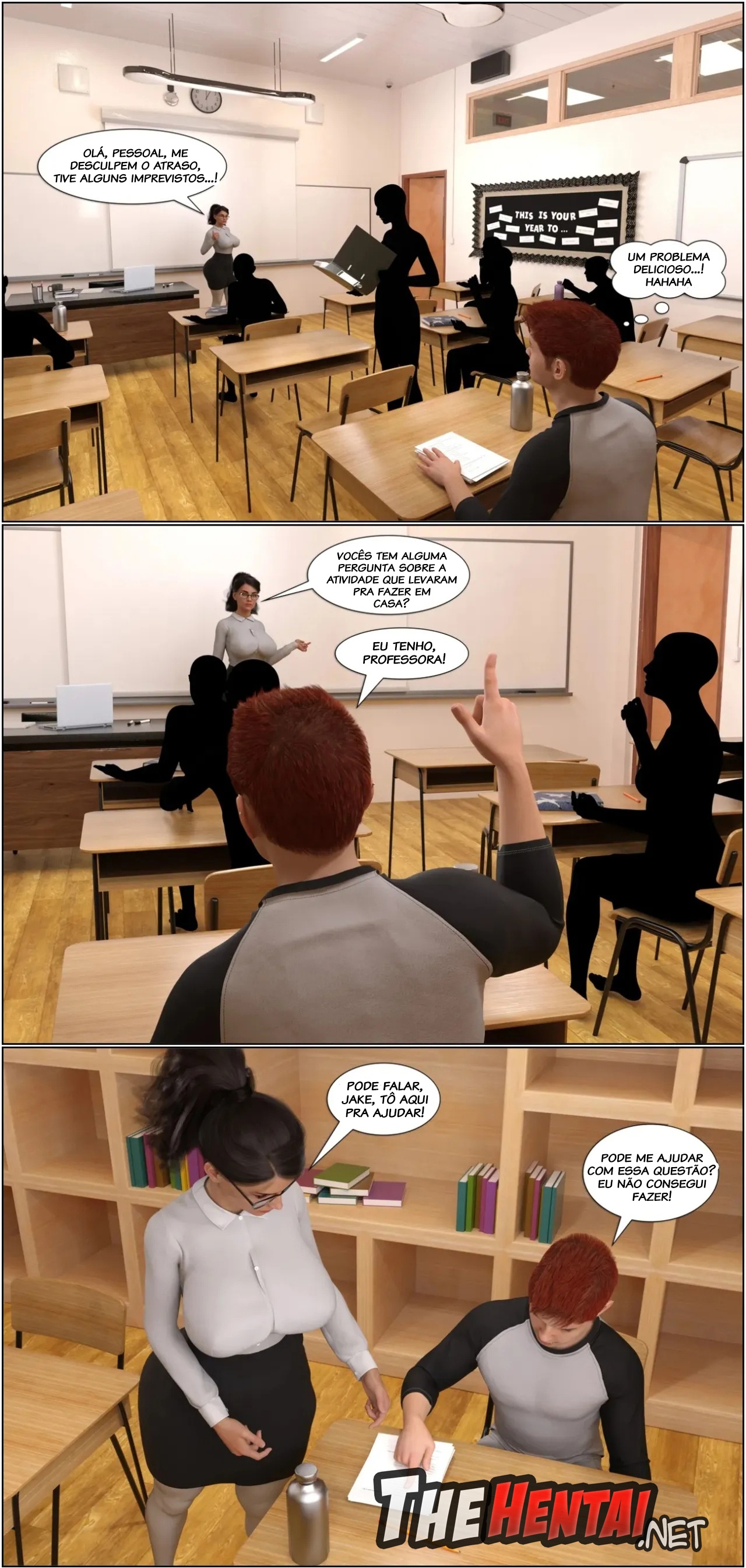 My Teacher Is My StepMom Hentai pt-br 44