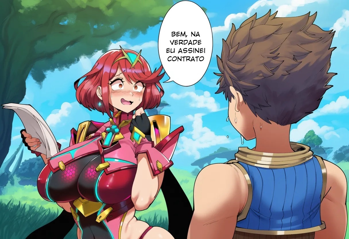 Pyra is in Smash! Hentai pt-br 16