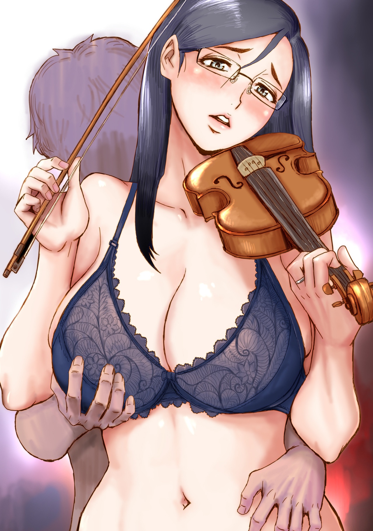 Stepmother Turns Into My Bitch In The Darkness Of The Night  Hentai pt-br 54