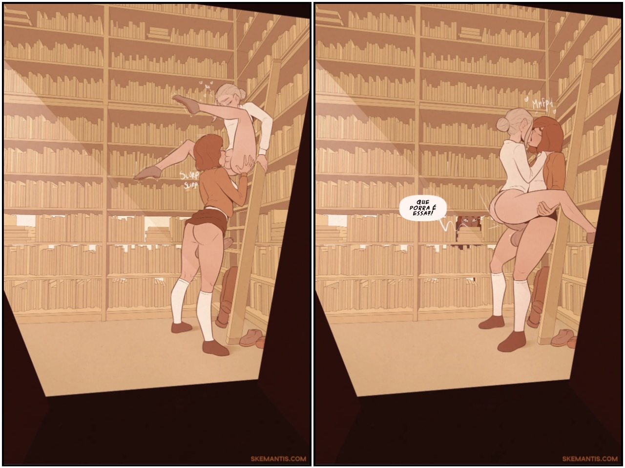 Tyler At The Library Hentai pt-br 18