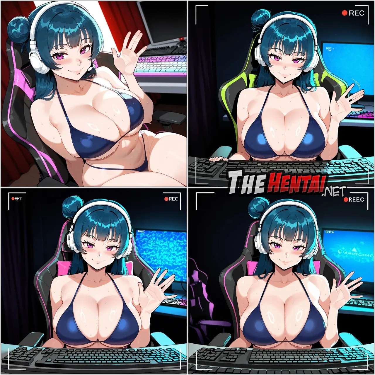 AI Generated: Yoshiko Tsushima Hentai pt-br 16