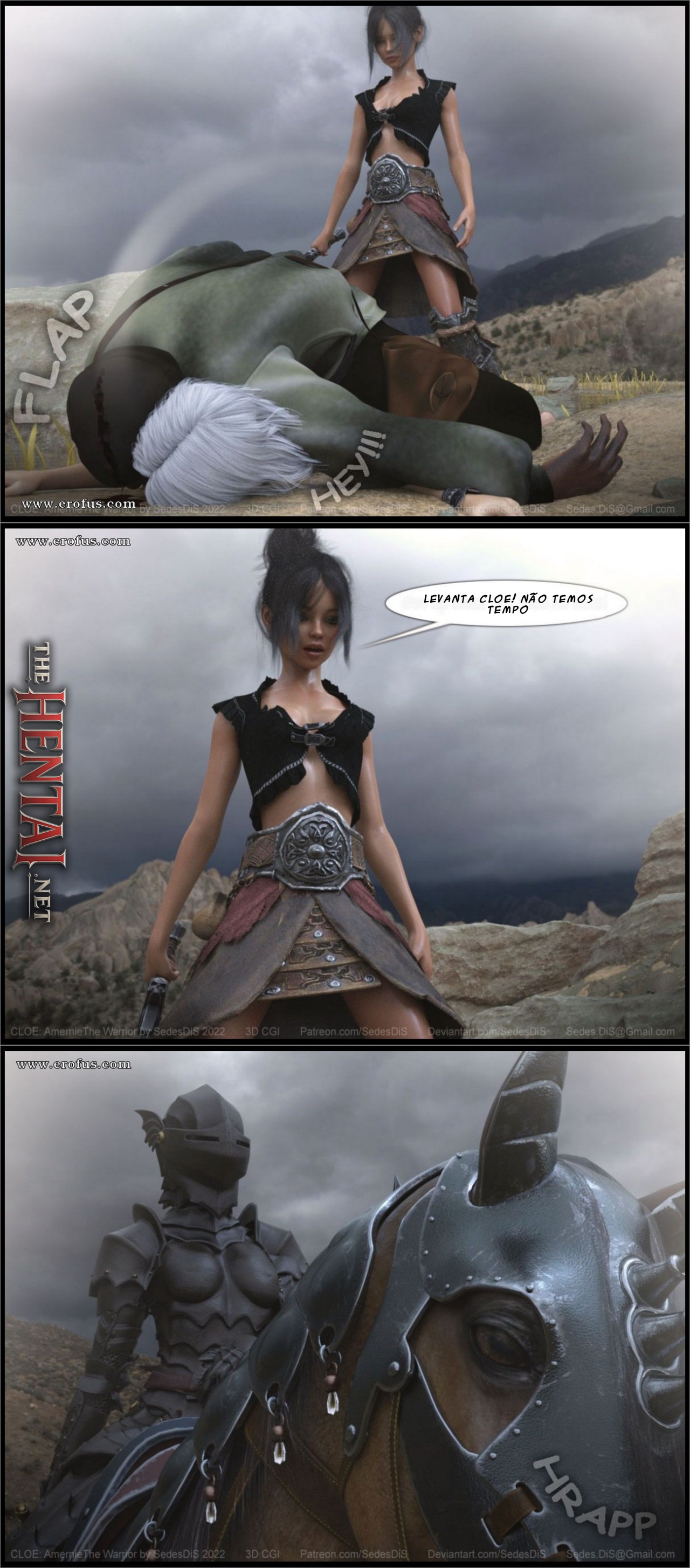 Cloe: Amernie The Warrior Hentai pt-br 16