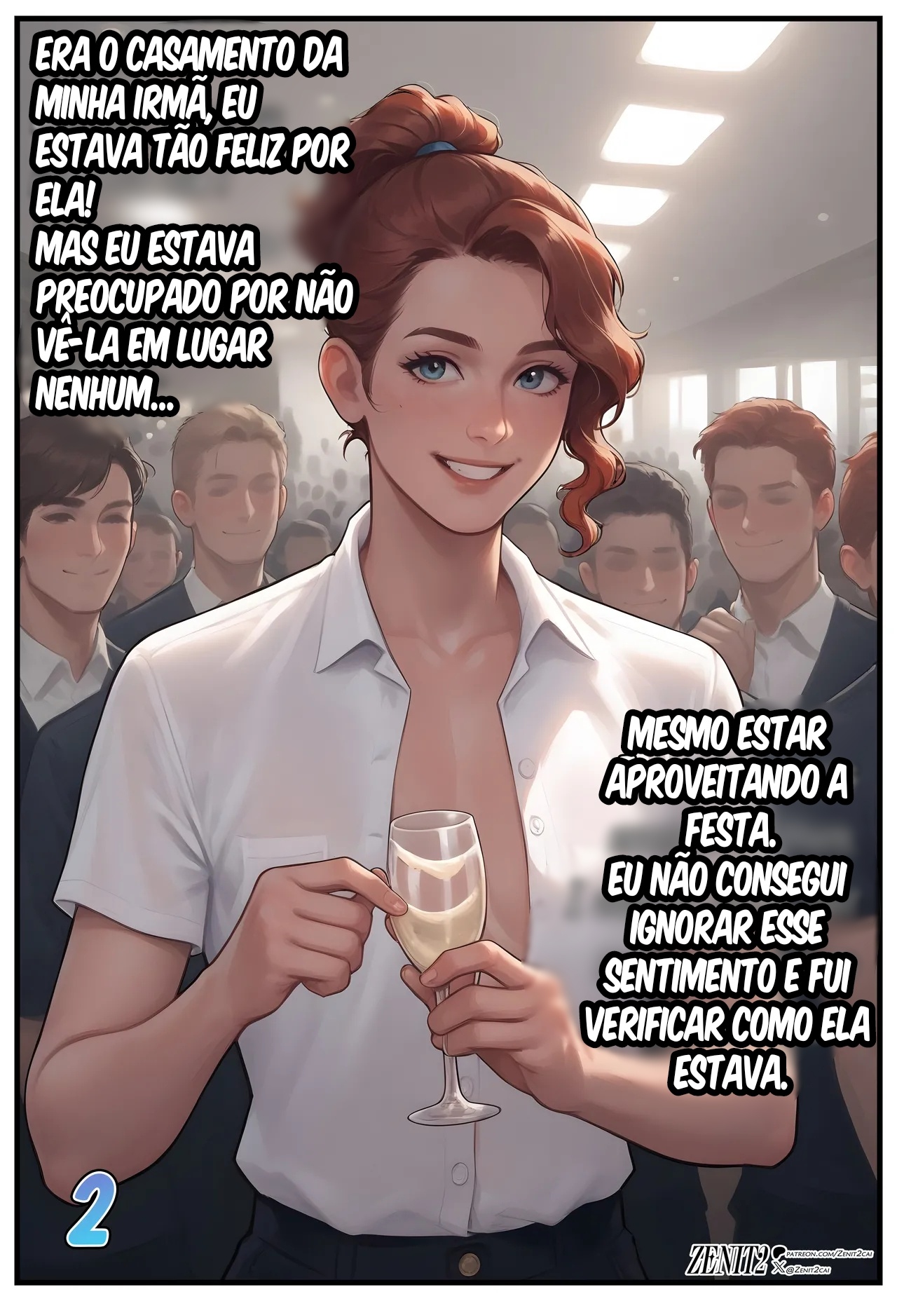 Filling In For The Bridesmaid Hentai pt-br 03