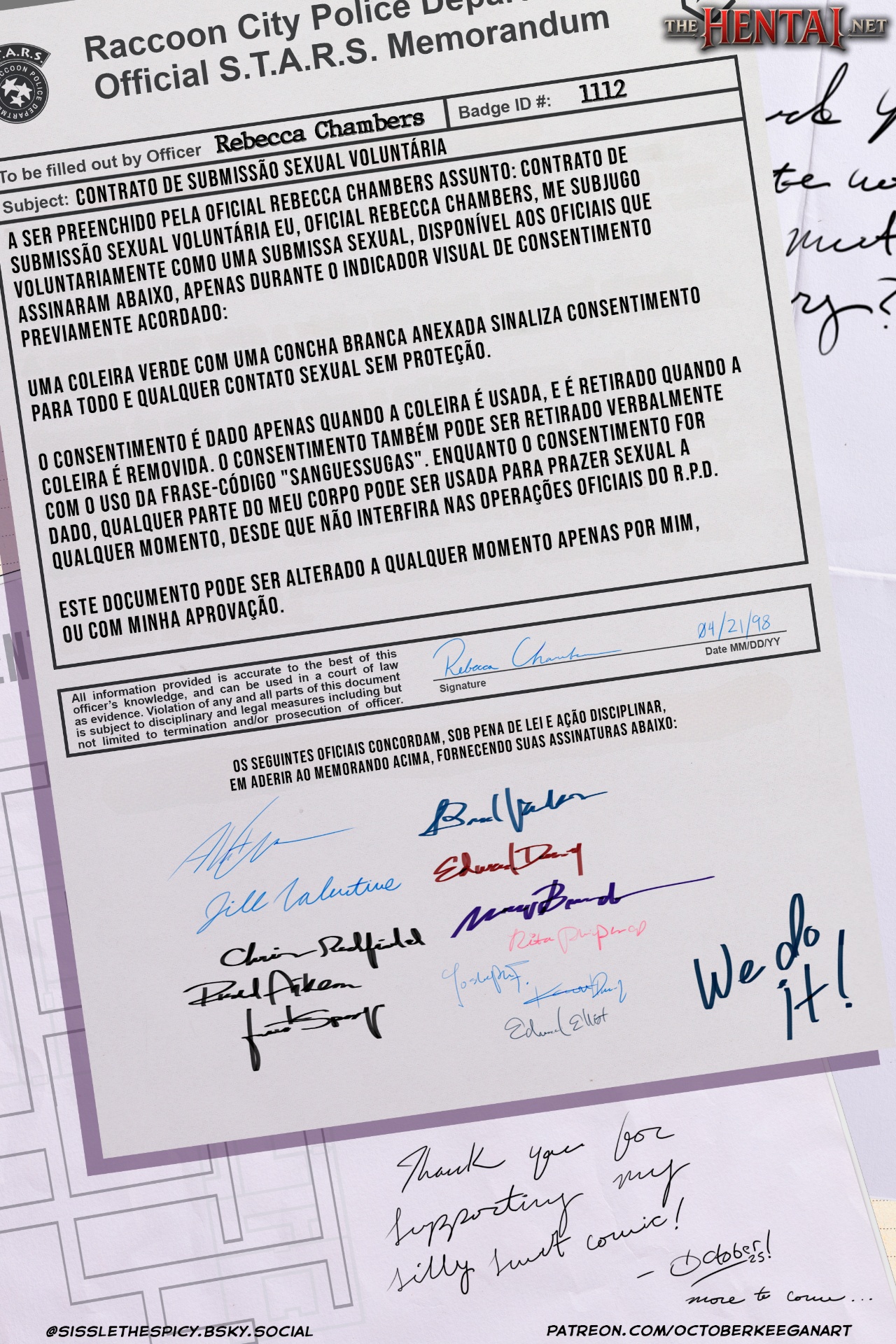 S.T.A.R.S. Office Party Hentai pt-br 19