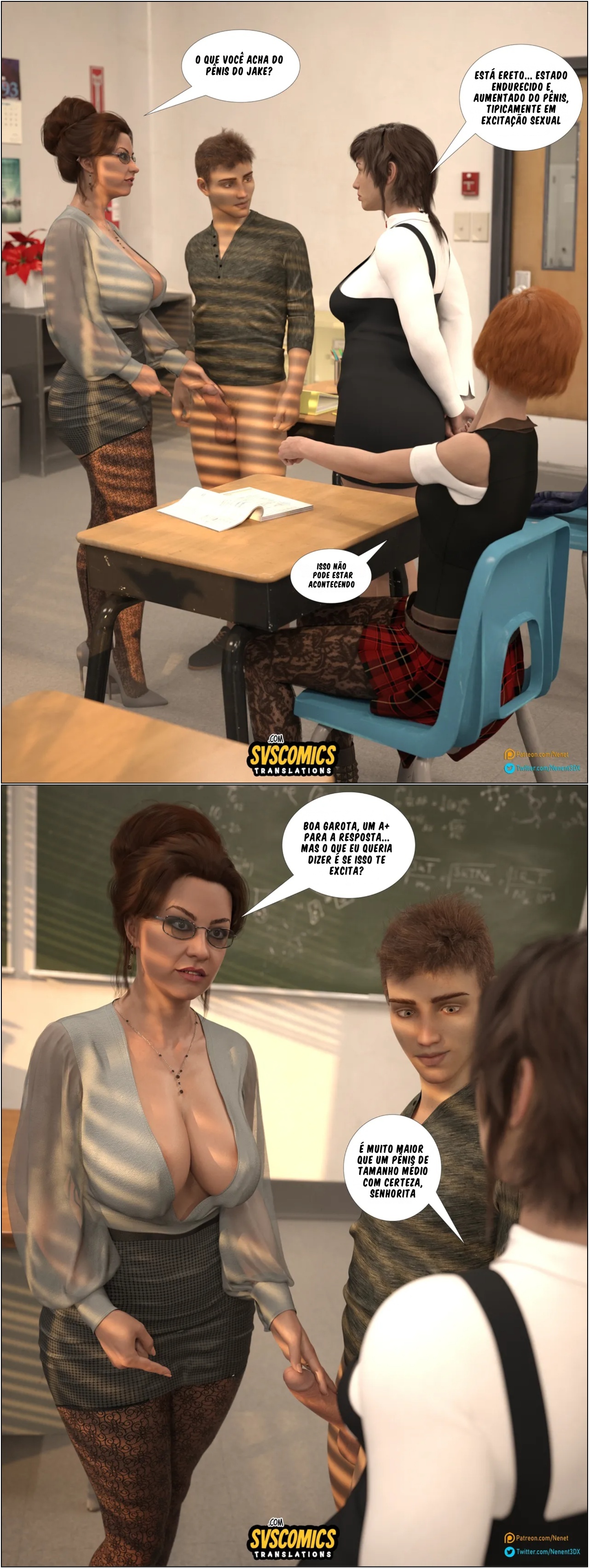 Slutty Teacher Hentai pt-br 12