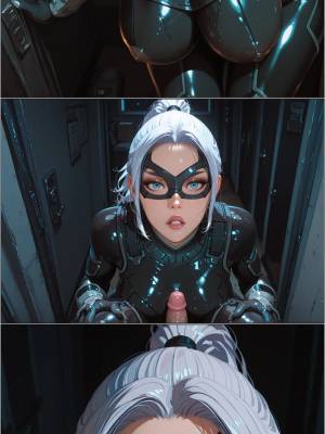 AI Generated: Black Cat By Pirate Wind Cat Hentai pt-br 06