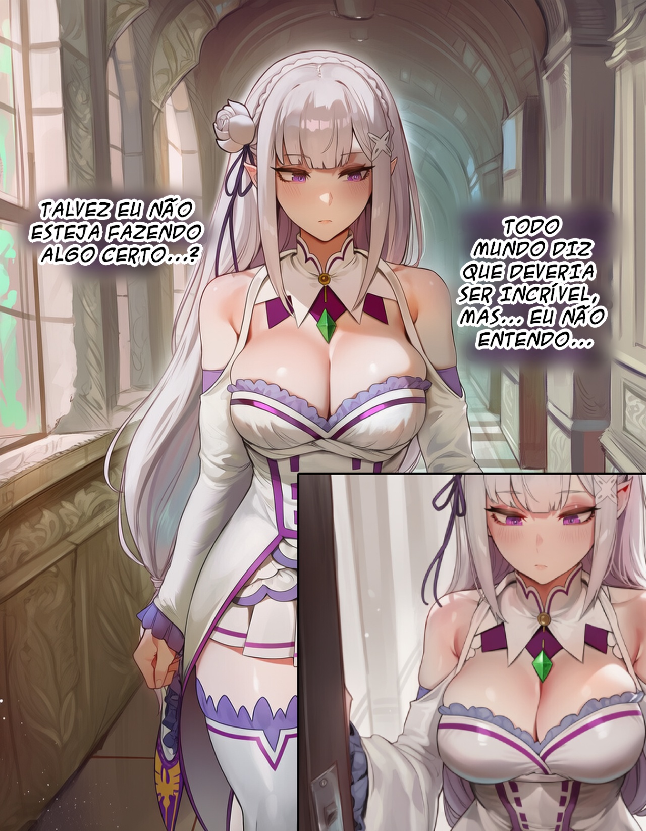 Emilia's First Time NTR Hentai pt-br 04