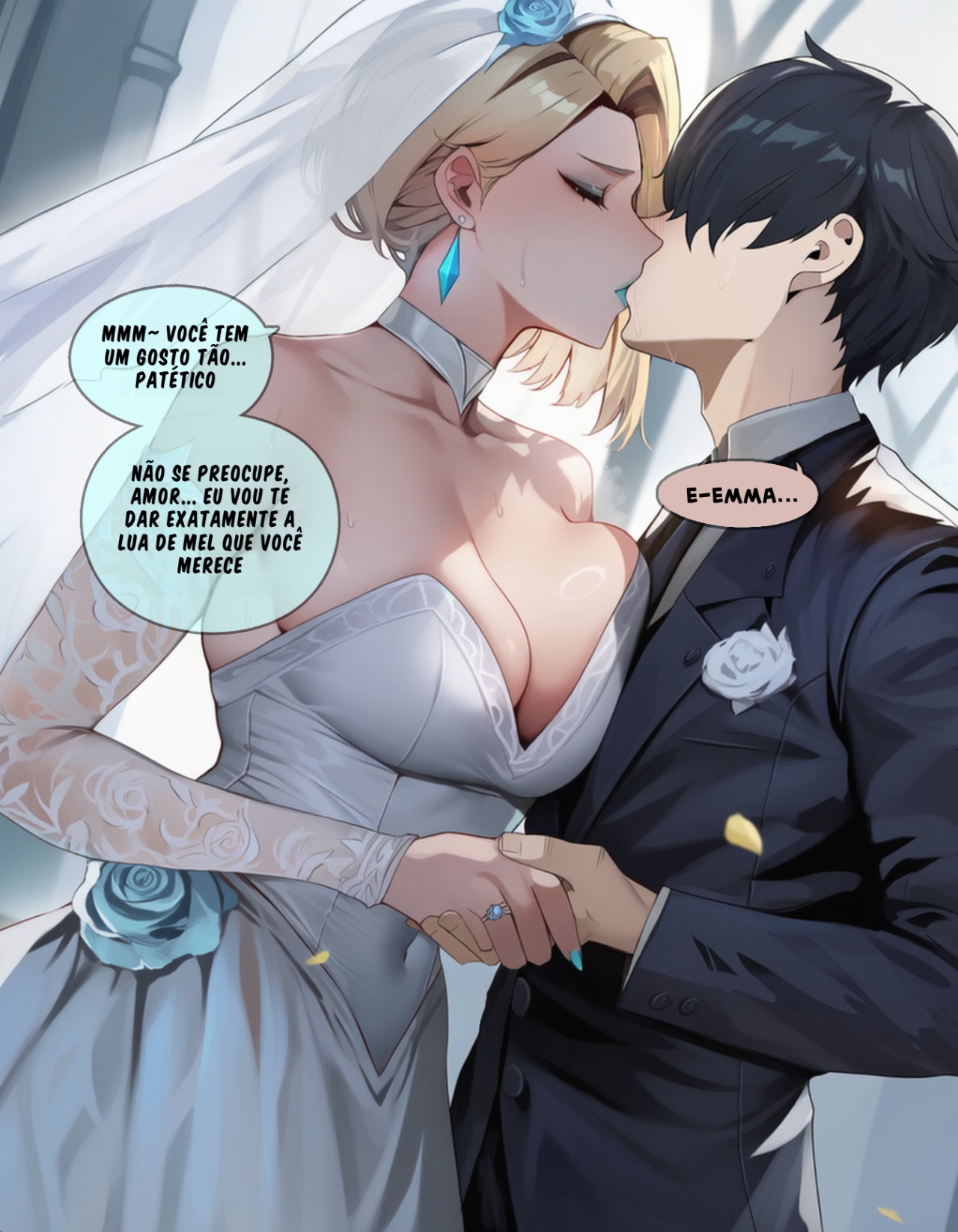 Emma Frost Cucks You On Your Wedding Night Hentai pt-br 02
