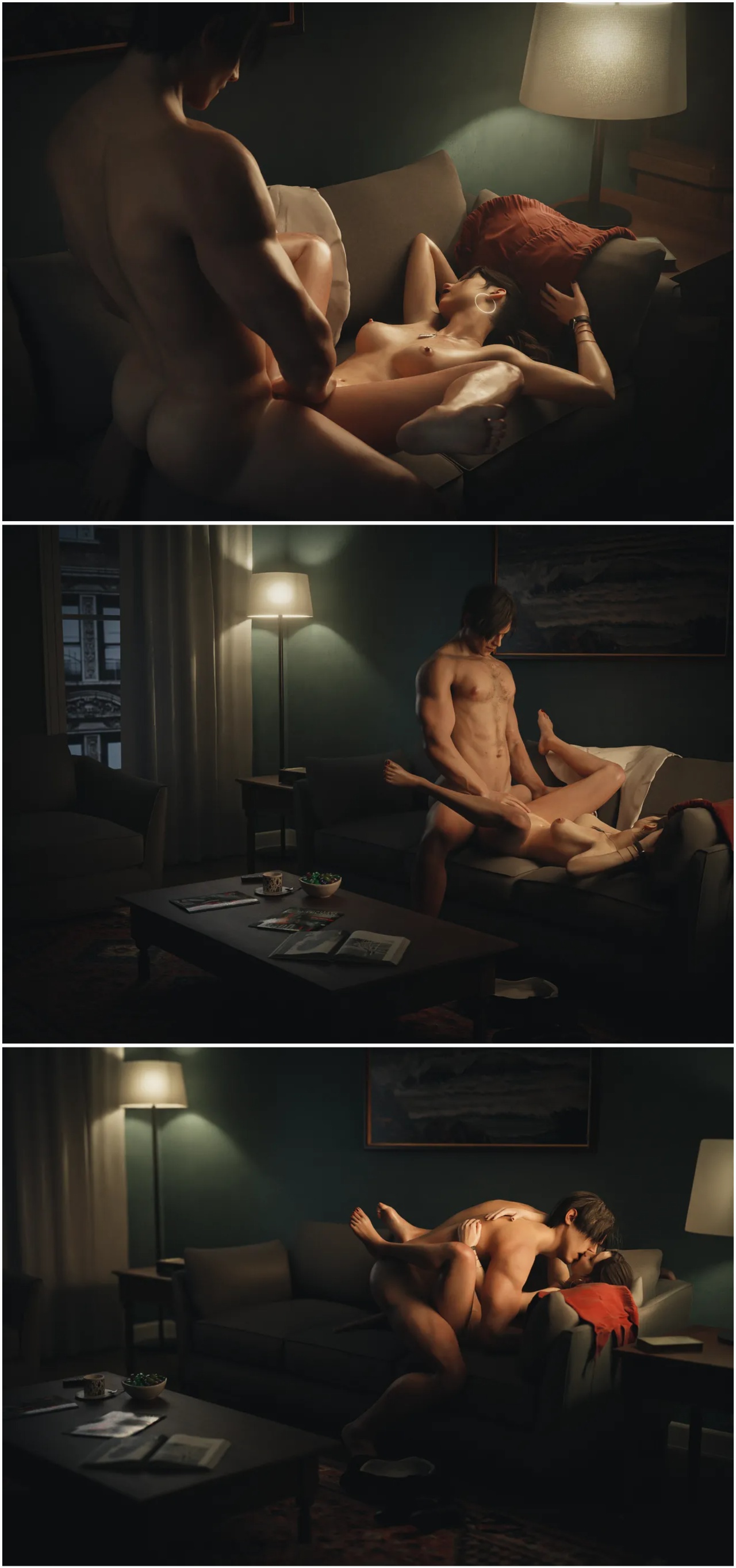 Her Dress: Claire Redfield x Leon S. Kennedy Hentai pt-br 23