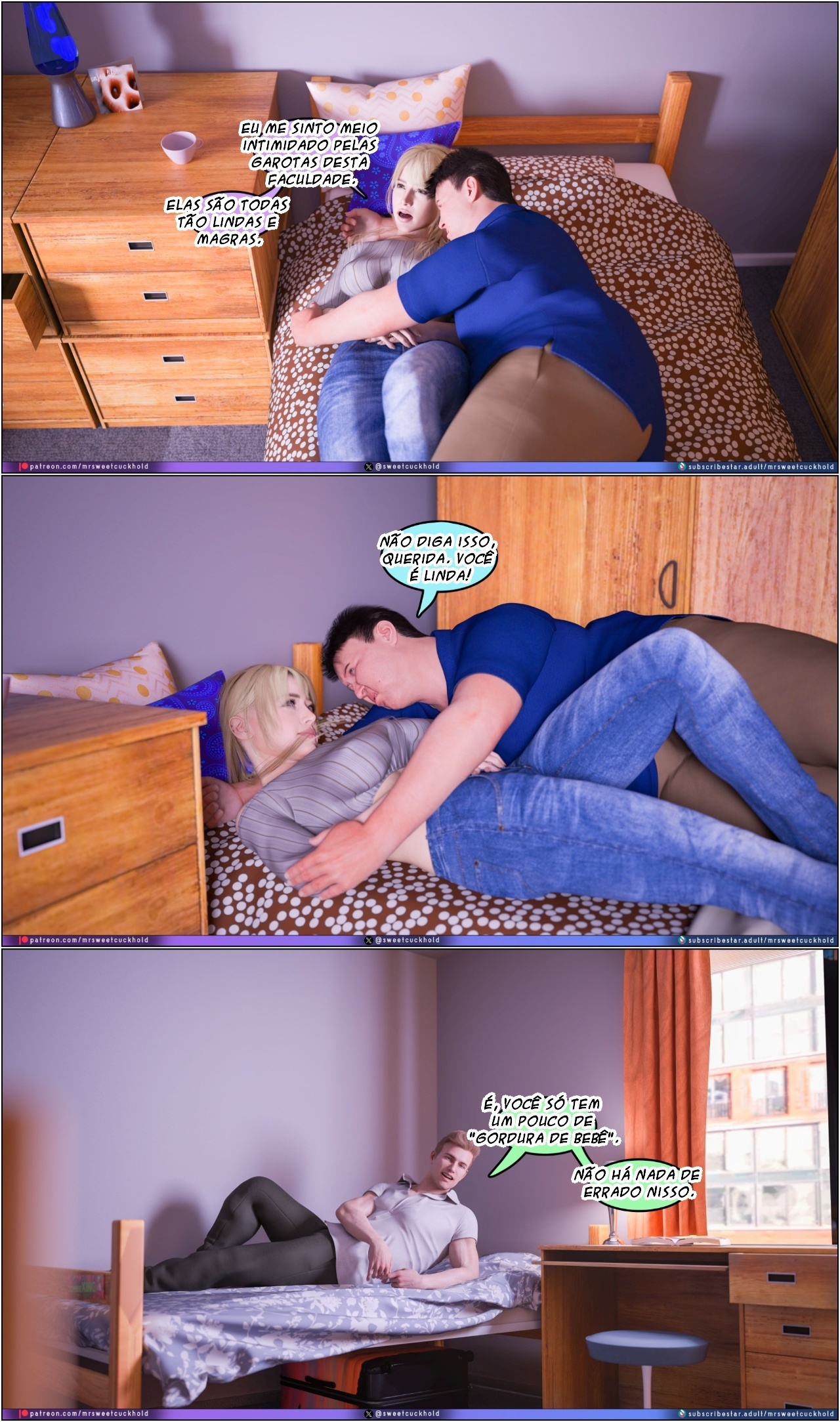 Much Bigger Than My Boyfriend Part 8: College Days Hentai pt-br 13