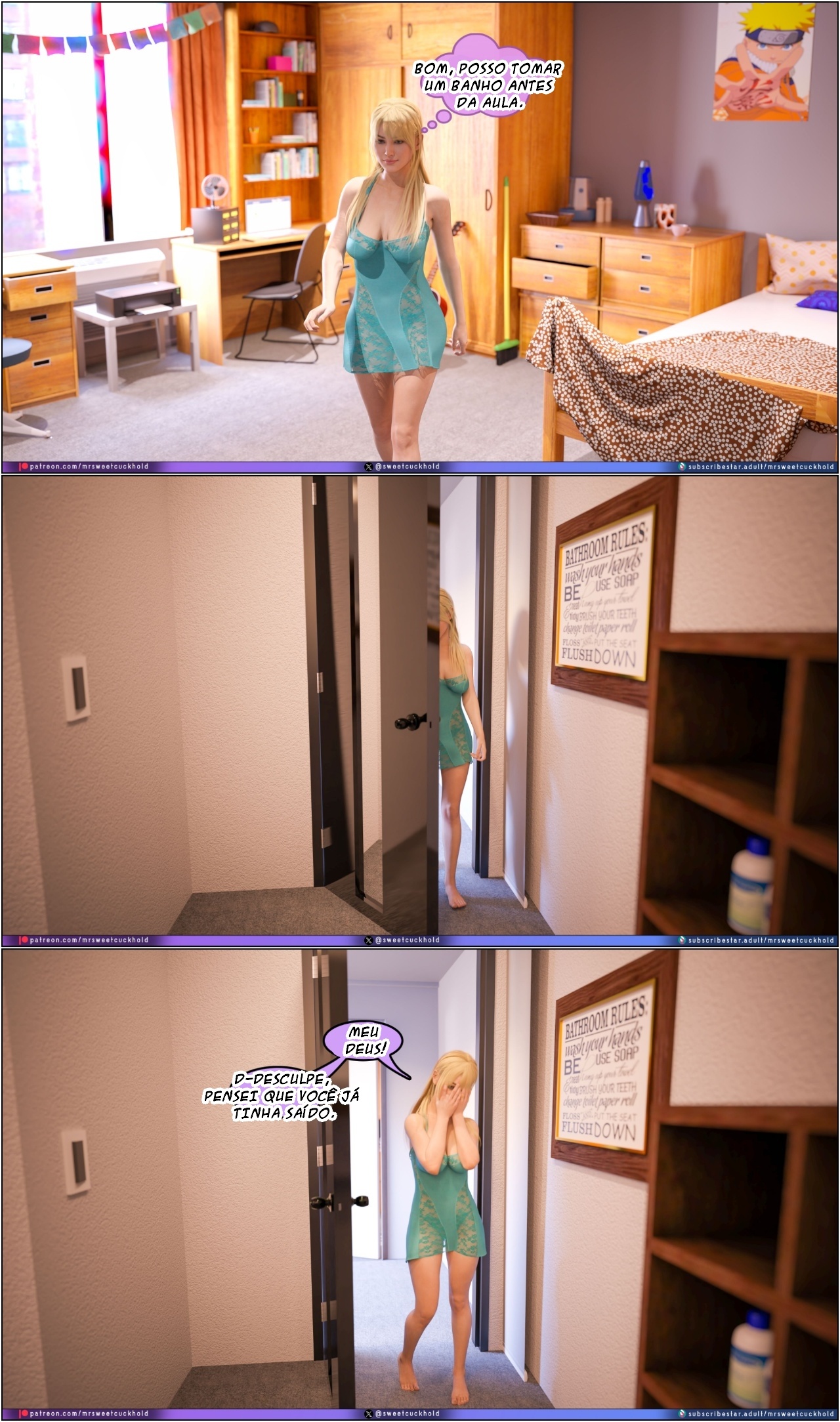 Much Bigger Than My Boyfriend Part 8: College Days Hentai pt-br 19