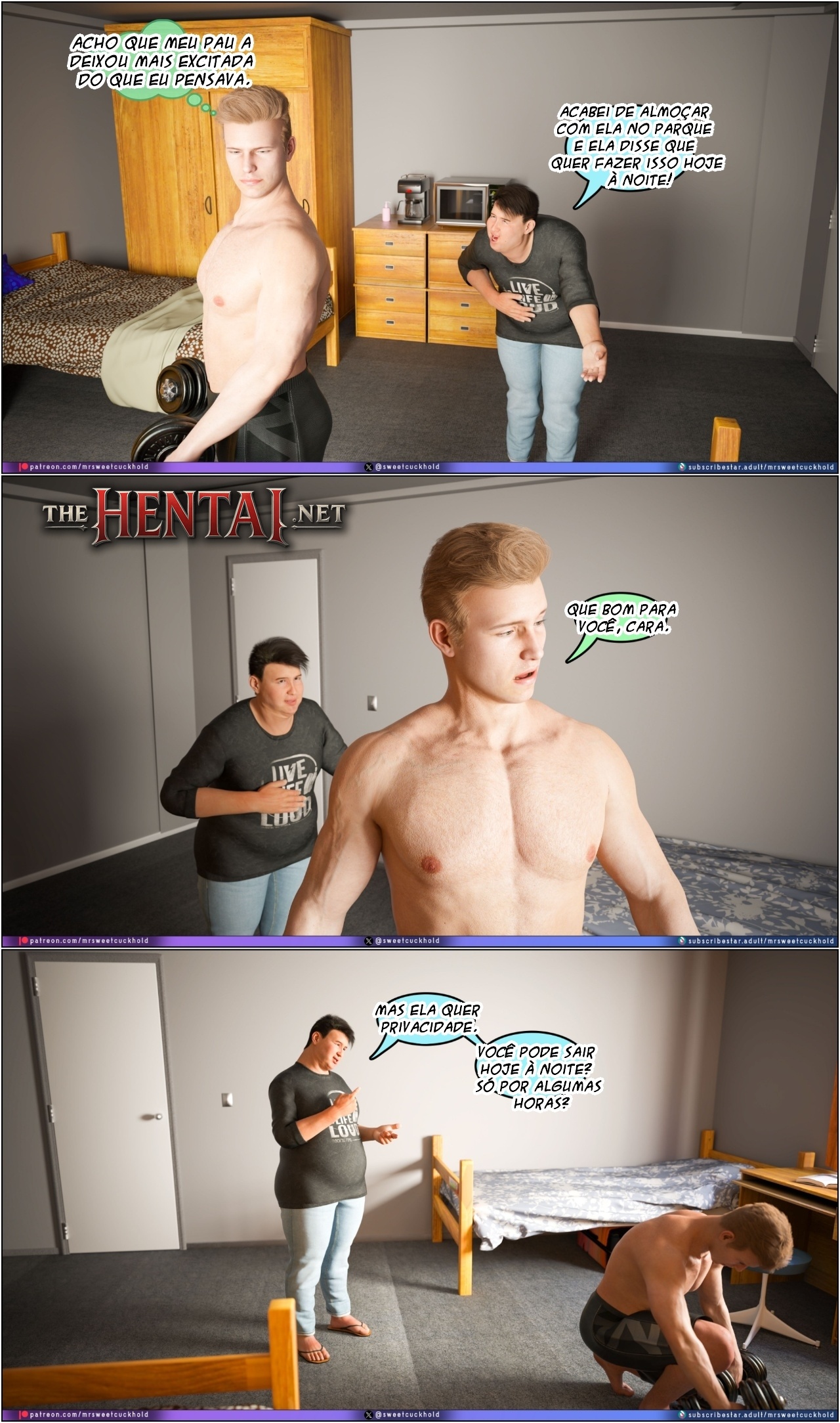 Much Bigger Than My Boyfriend Part 8: College Days Hentai pt-br 42