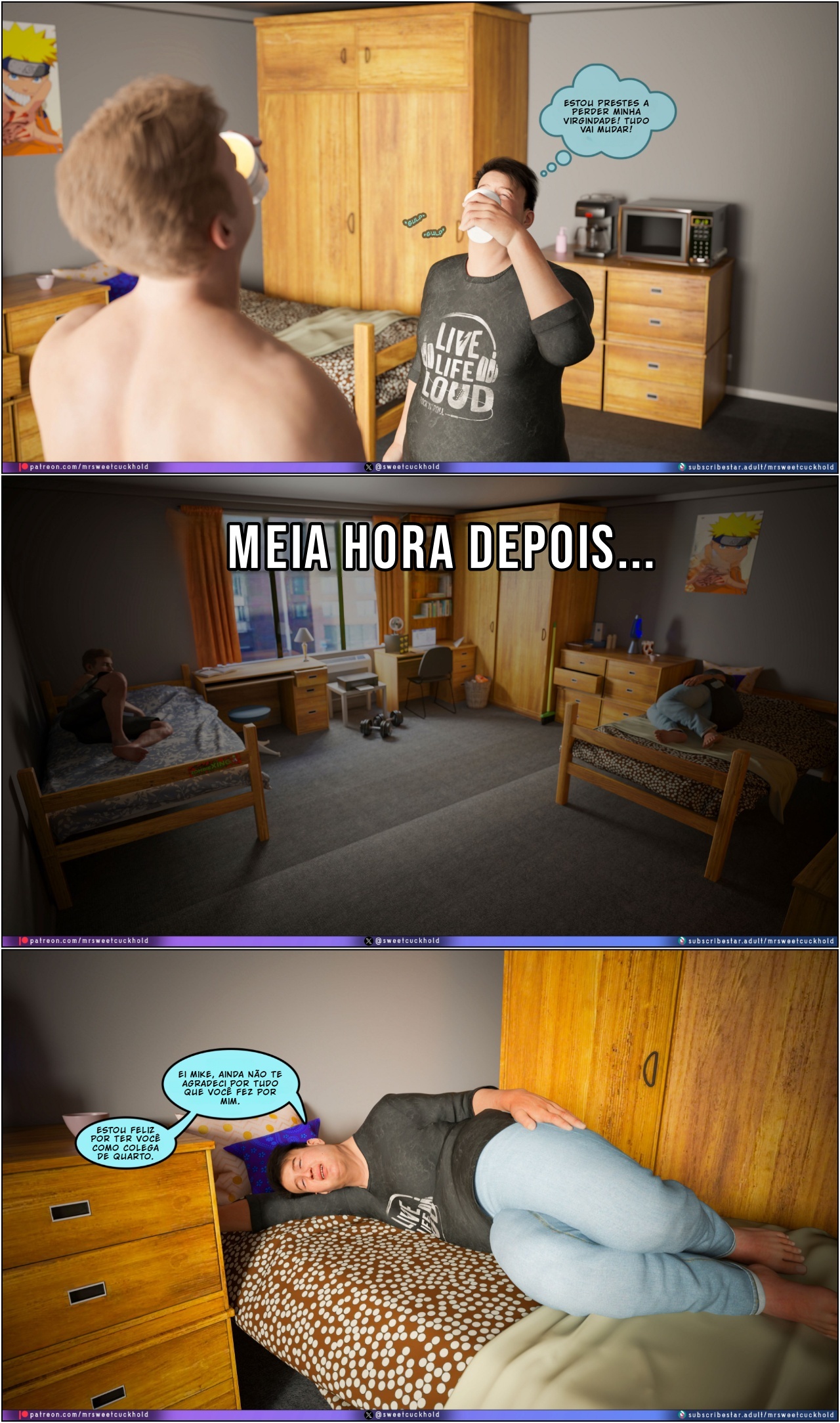 Much Bigger Than My Boyfriend Part 9: College Days Hentai pt-br 09