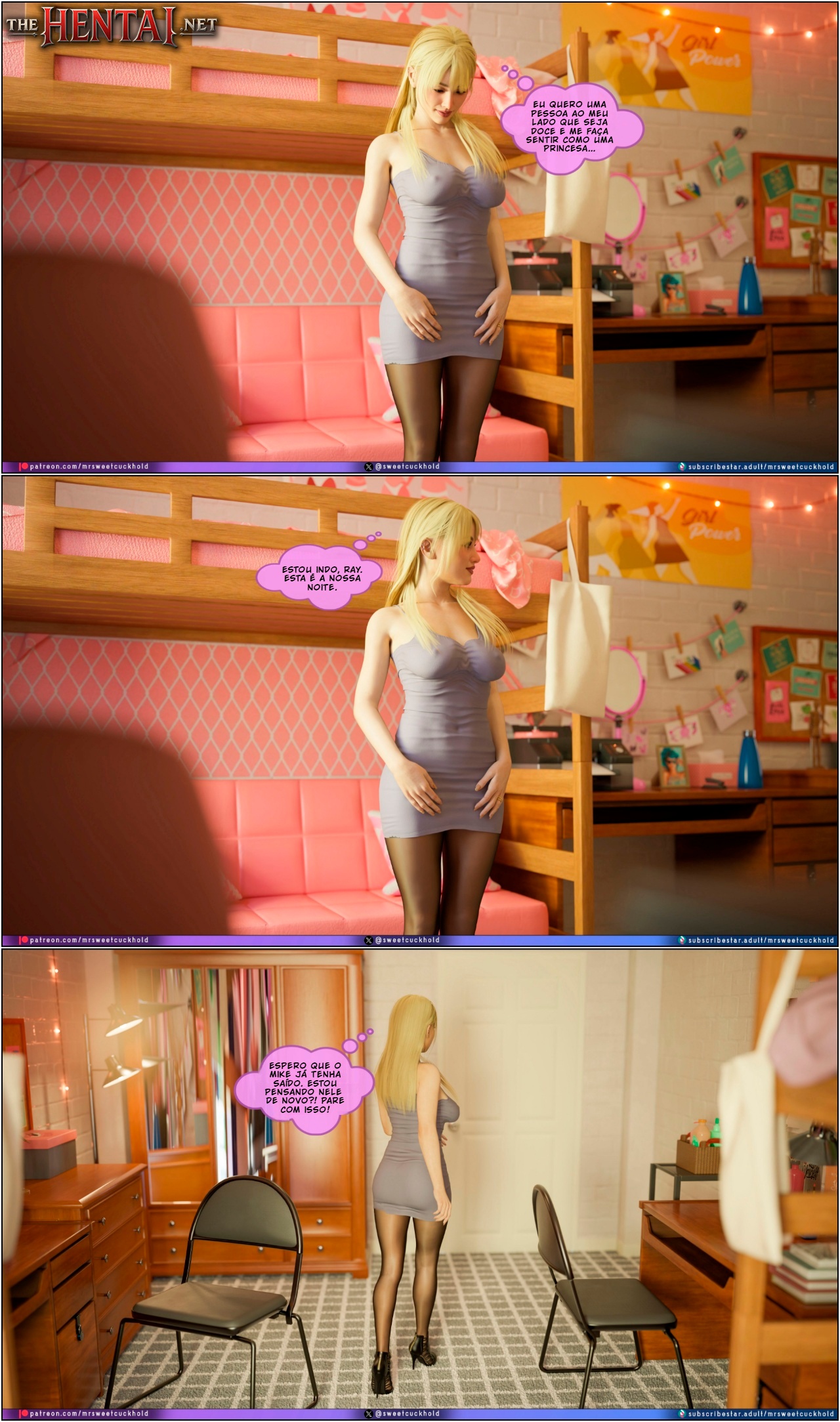 Much Bigger Than My Boyfriend Part 9: College Days Hentai pt-br 13