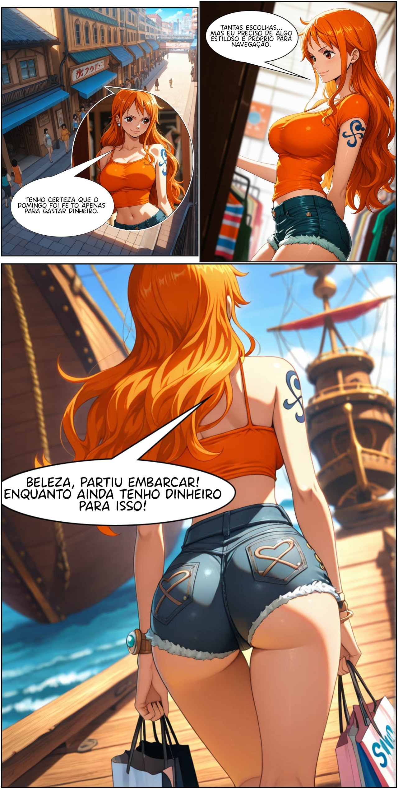 Nami Sunday Shopping Hentai pt-br 02