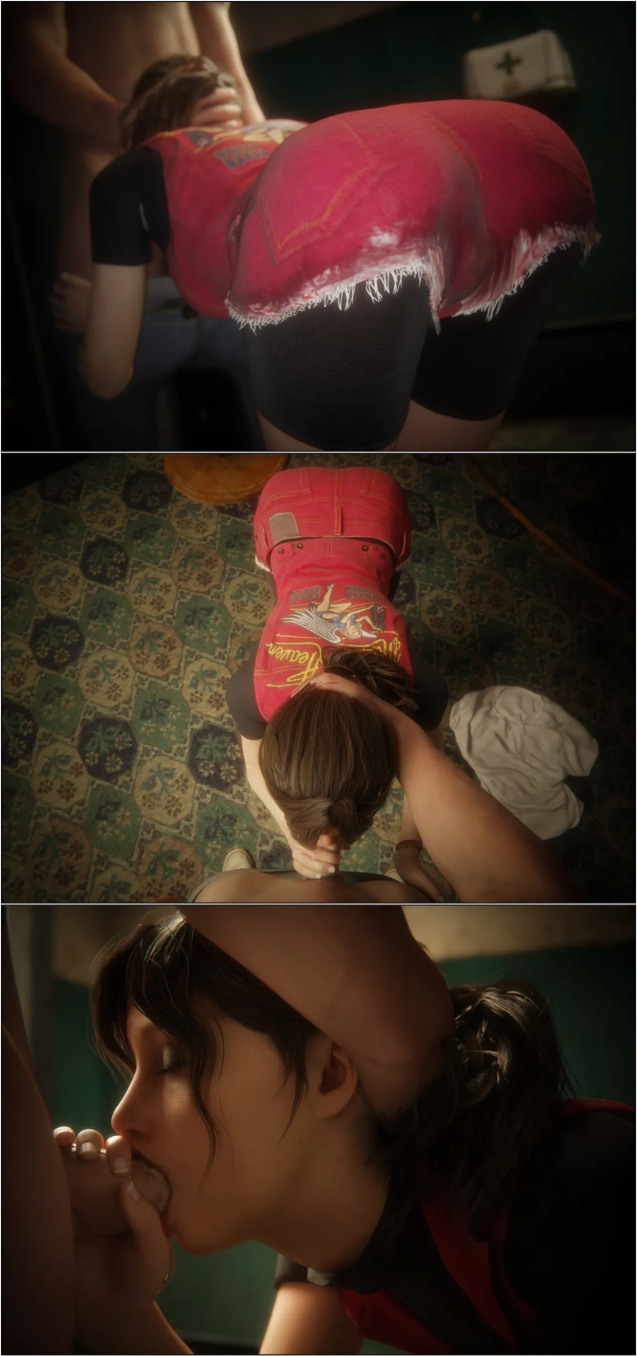 Safe Room Is a Love Room: Claire Redfield Hentai pt-br 10