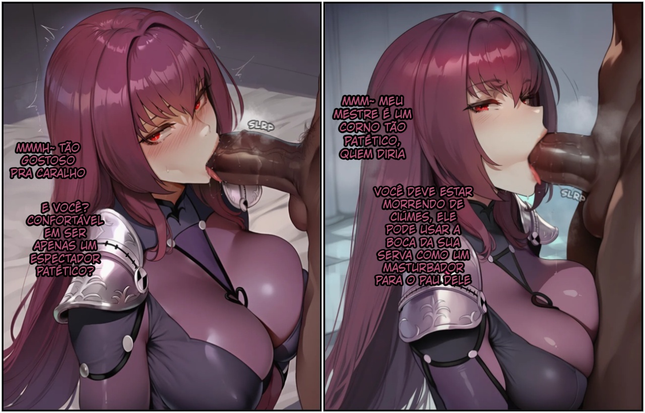 Scathach Trains Her Cuckold Master  Hentai pt-br 04