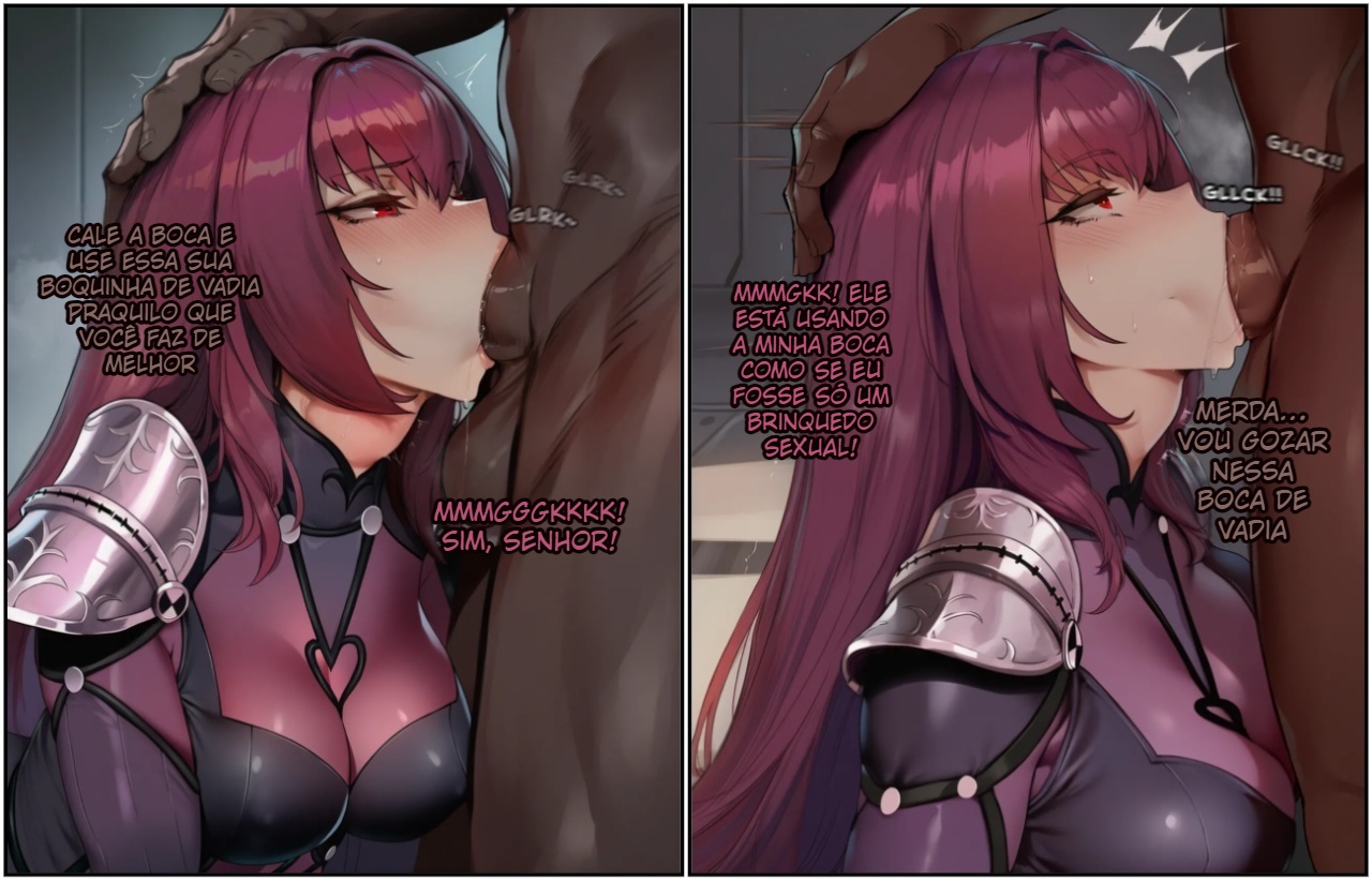 Scathach Trains Her Cuckold Master  Hentai pt-br 05