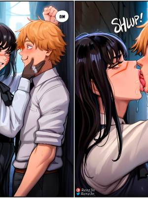 Yoru & Asa, Blowing Denji's Mind Hentai pt-br 04