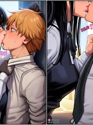 Yoru & Asa, Blowing Denji's Mind Hentai pt-br 05