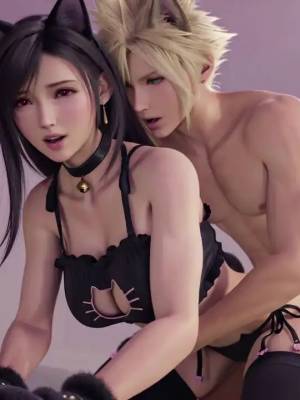 Cat Tifa And Dog Cloud Hentai pt-br 32