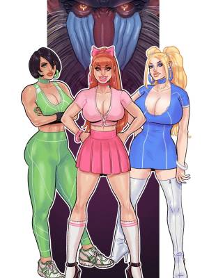 Mandrill vs The Powerpuff Girls Hentai pt-br 02