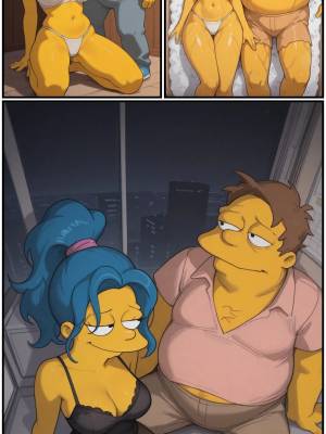 Unexpected Company: Marge x Barney Hentai pt-br 30