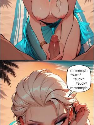 Elsa: Beach Trip By Sr_Doops Hentai pt-br 04