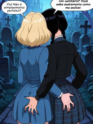 Wednesday And Enid: Graveyard Sex Hentai pt-br 02